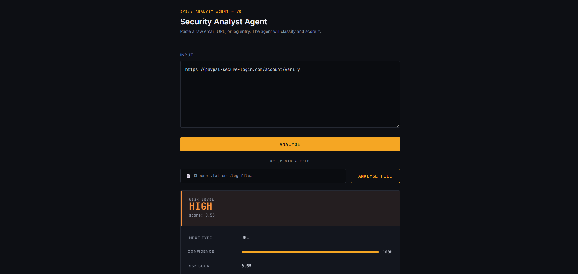 AI-Based Security Analyst screenshot